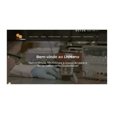 Home do site bilíngue do LNNano