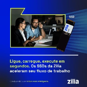 Peça de produto: linha de SSDs da Zilia